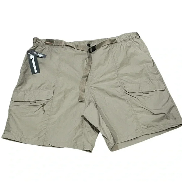 NWT Northwest Territory Packable Nylon Belted Khaki Cargo Shorts Mens 2XL - Picture 2 of 11